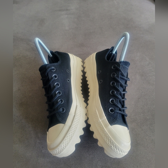 Women's Converse Chuck Taylor All Star Lift Ripple Ox Black/White Size 6 - Picture 5 of 7